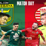 Pertandingan antara tim Liga Persebaya Surabaya dan Persija Jakarta telah tersaji